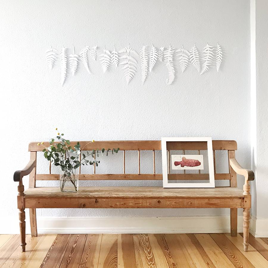Renna Deluxe FARN Blätter für die Wand Auslauf