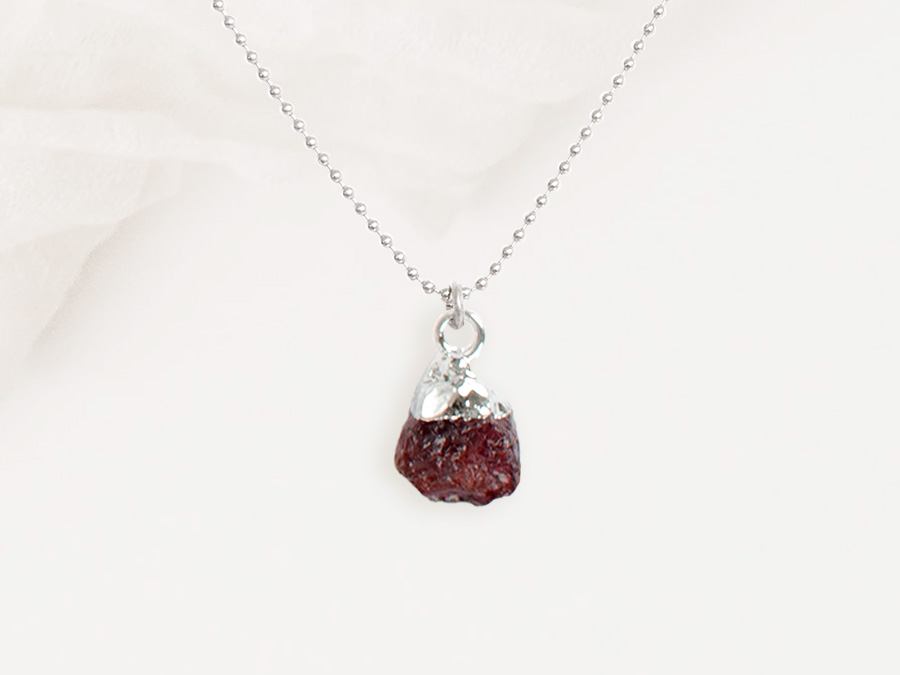 Renna Deluxe GEBURTSSTEIN Januar Kette Silber Meist gekauft