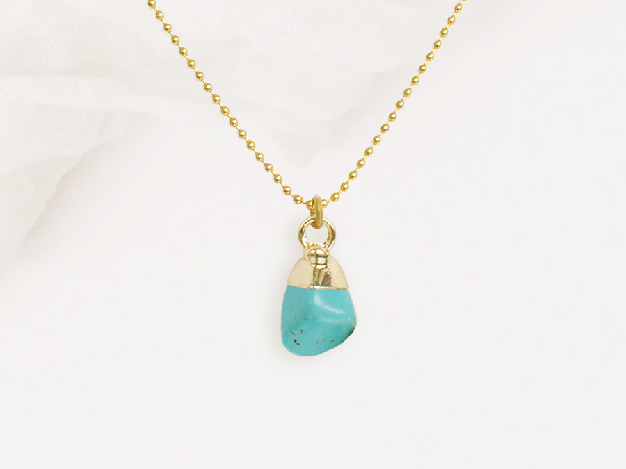 Renna Deluxe GEBURTSSTEIN Dezember Kette Gold Versandkostenfrei