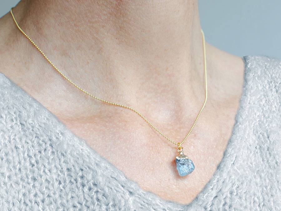 Renna Deluxe GEBURTSSTEIN Dezember Kette Gold Versandkostenfrei