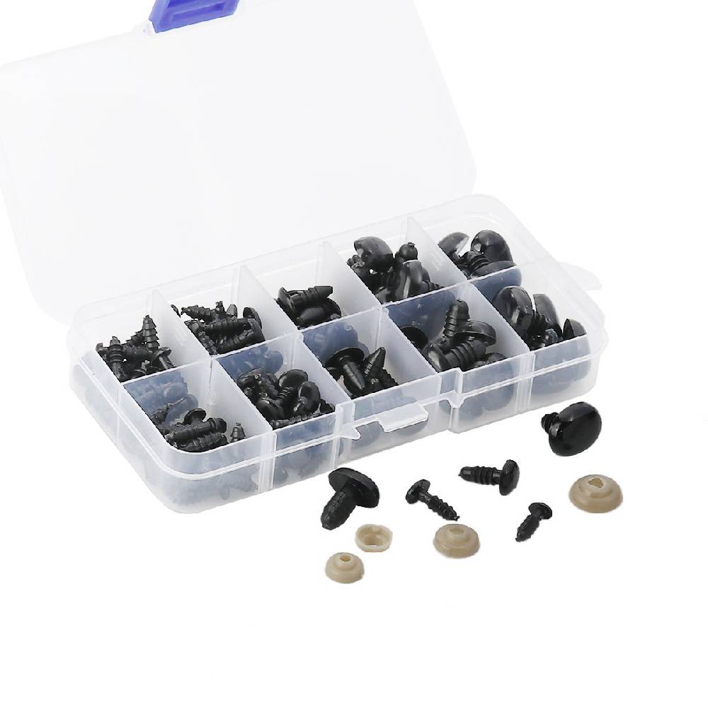 Sadingo Teddynasen Set mit Unterlegscheiben für Häkeltiere im Angebot
