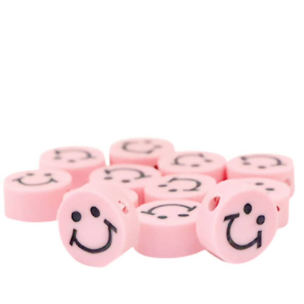 Sadingo Polymer Clay Perlen | 40 Stk., 10mm, Smileys Günstiger Verkauf