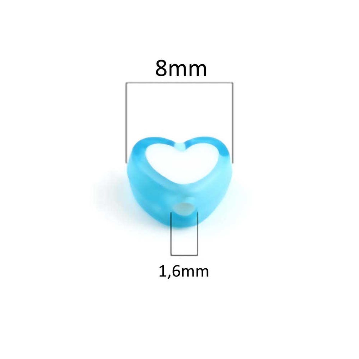 Sadingo Acrylperlen Herz | 300 Stück, 8x7mm Verkauf