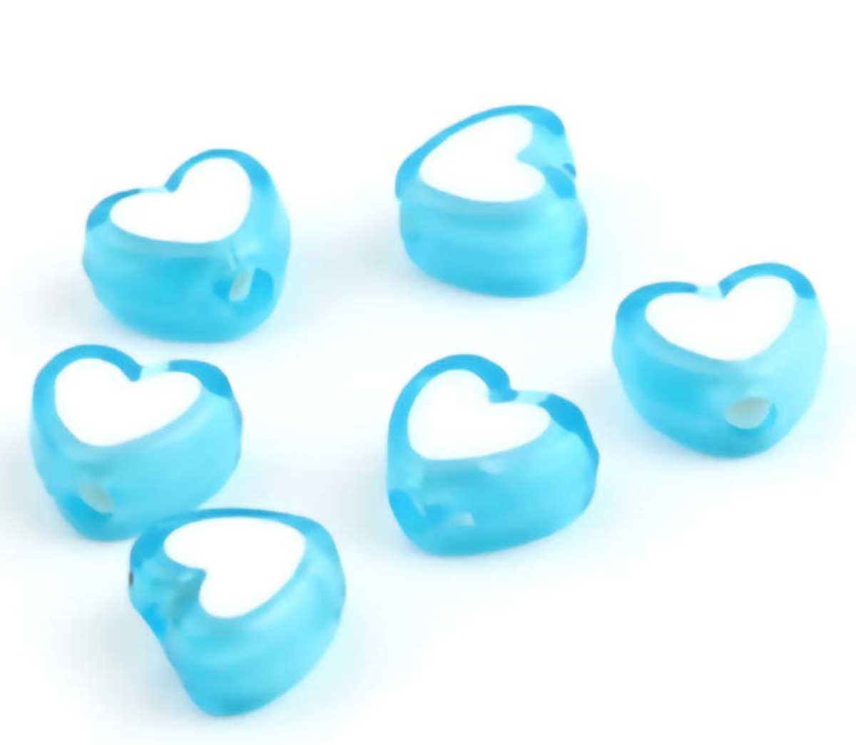 Sadingo Acrylperlen Herz | 300 Stück, 8x7mm Verkauf