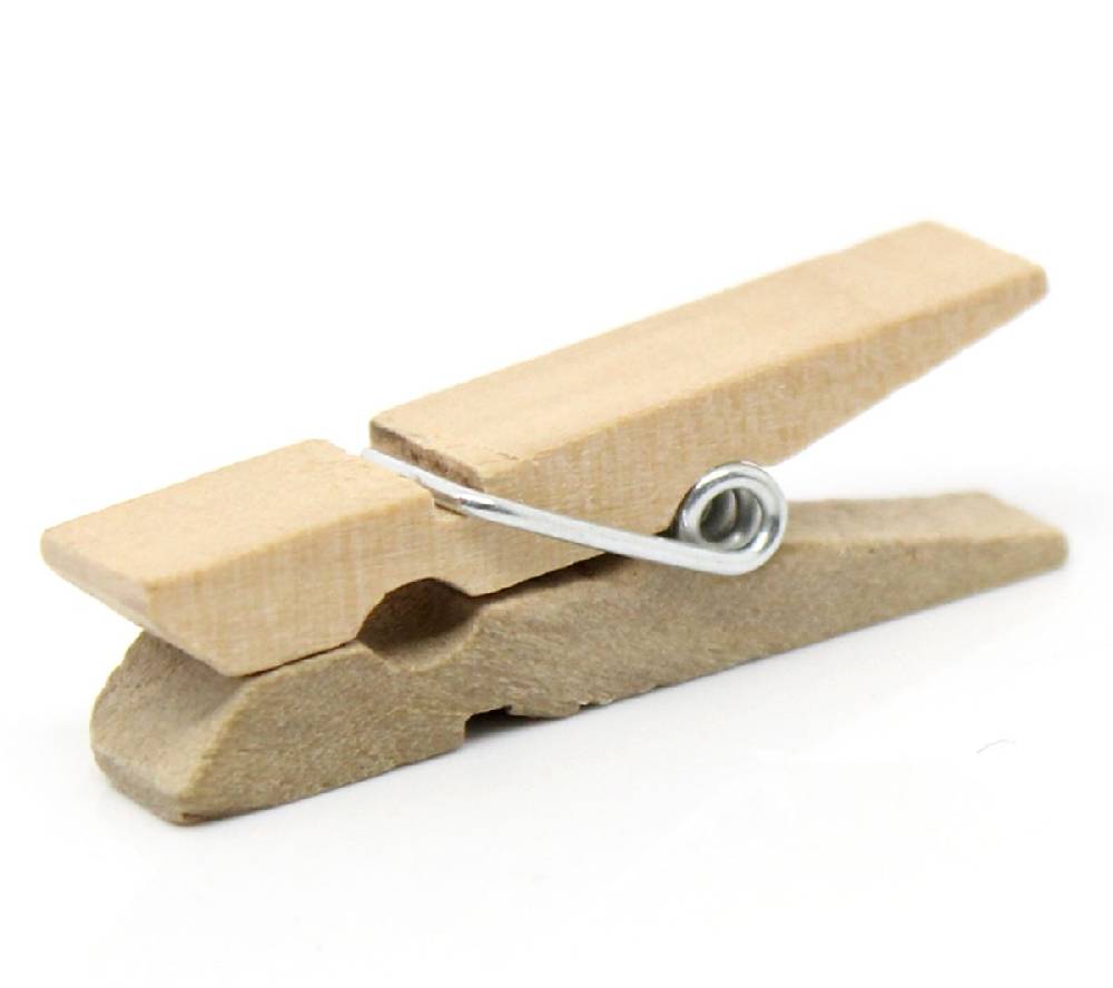 Sadingo Mini Holzklammern zum basteln, 50 Stk.-3,5 x 0,7cm Online