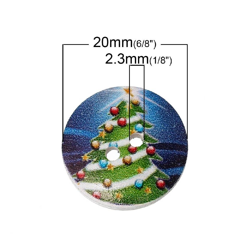 Sadingo Holzknöpfe Weihnachten 2 Stück, Ø 2 mm Angebote
