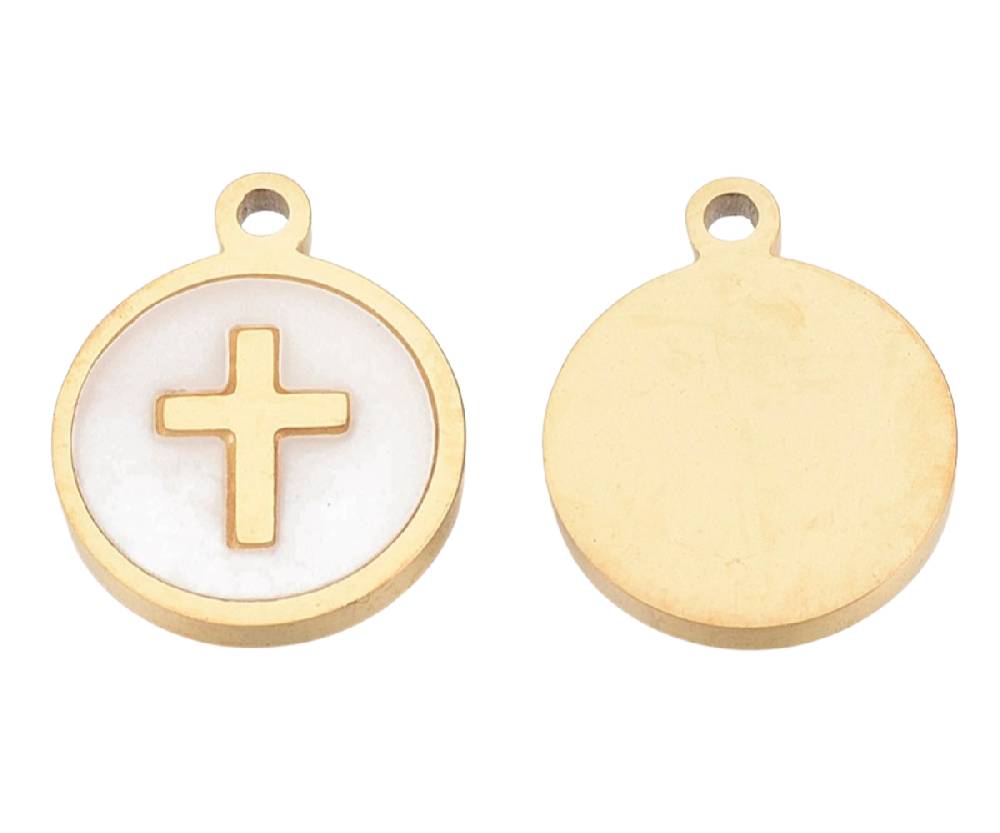 Sadingo Kleine Anhänger Edelstahl, 2 Stück 12x10mm, Motiv wählbar Online