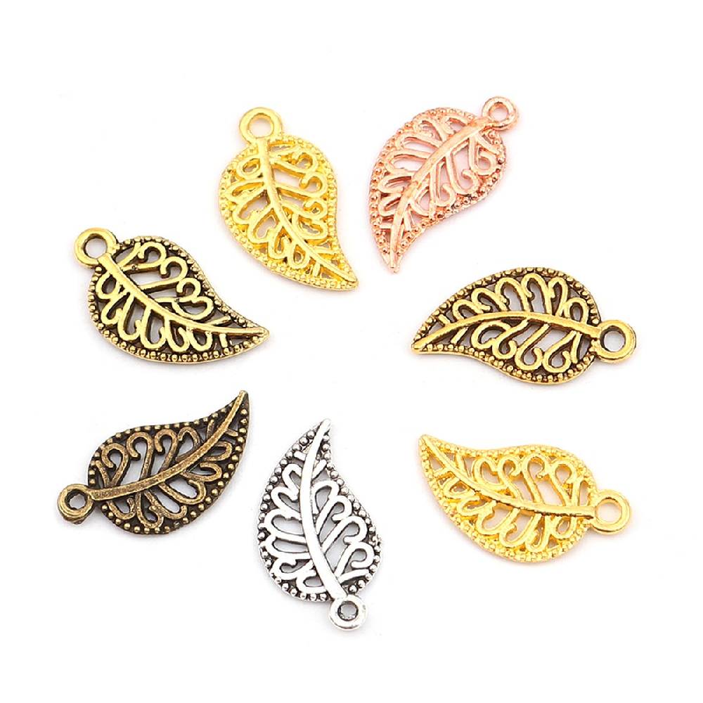 Sadingo Schmuckanhänger Set Blatt, 210 Stück, 19x10 mm Günstiger Verkauf