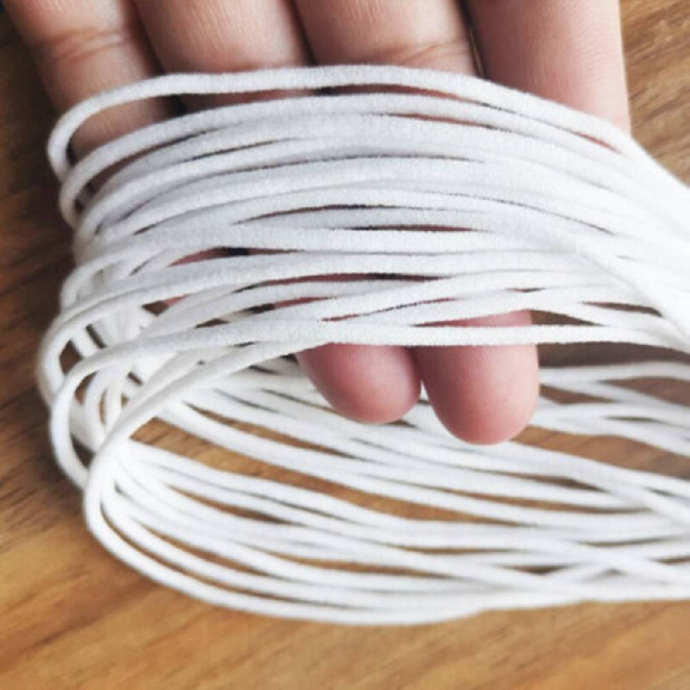 Sadingo Elastische Schnur weiß, 100 Meter, weiches Band Meist gekauft