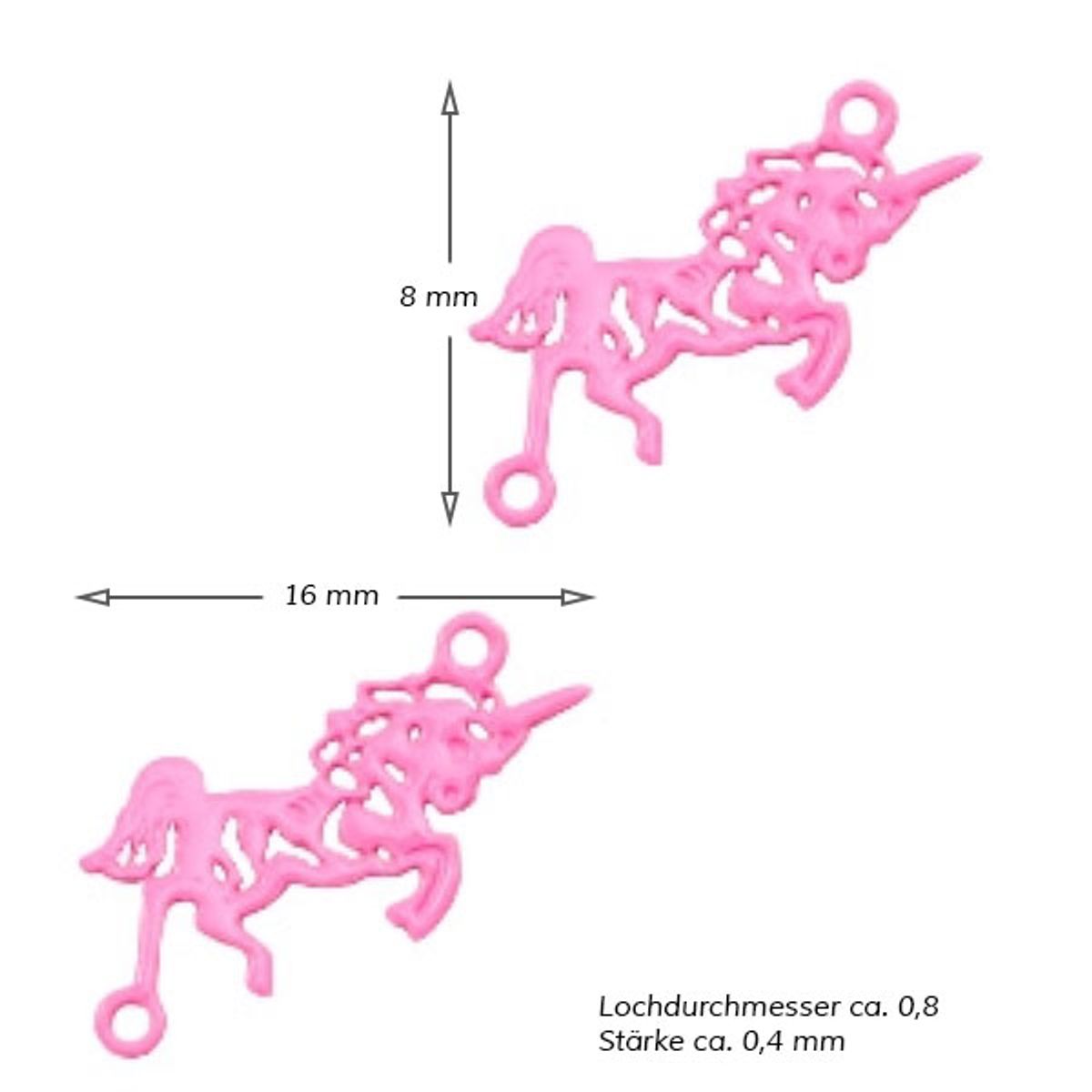 Sadingo Schmuckverbinder Einhorn | 25 Stück, 16 x 8 mm Outlet