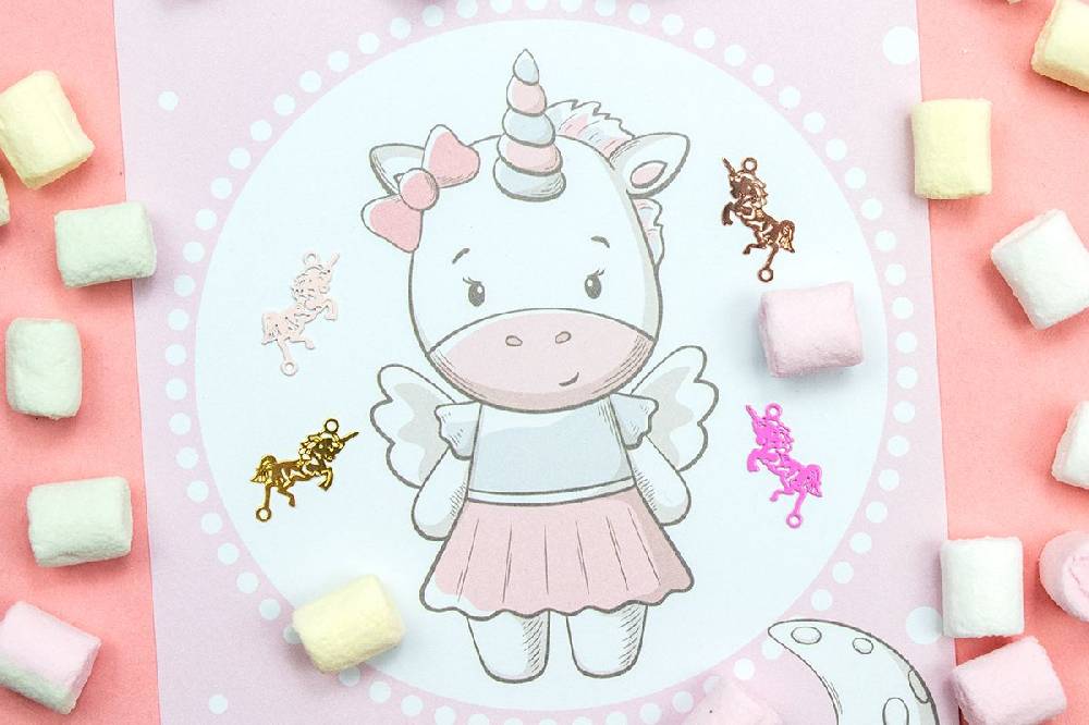 Sadingo Schmuckverbinder Einhorn | 25 Stück, 16 x 8 mm Outlet