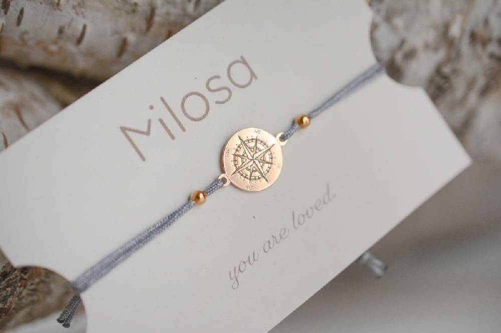Sadingo Kompass Armband Damen 925 Silber (größenverstellbar) Online