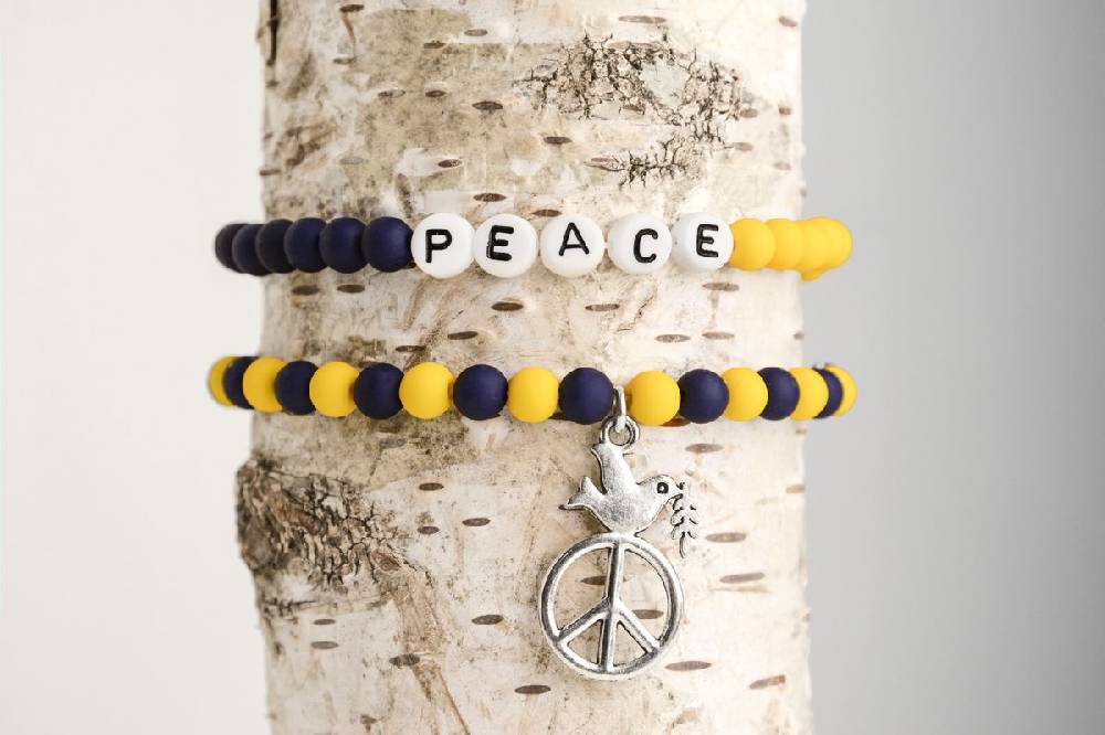 Sadingo Ukraine Armband | blau & gelb im Angebot