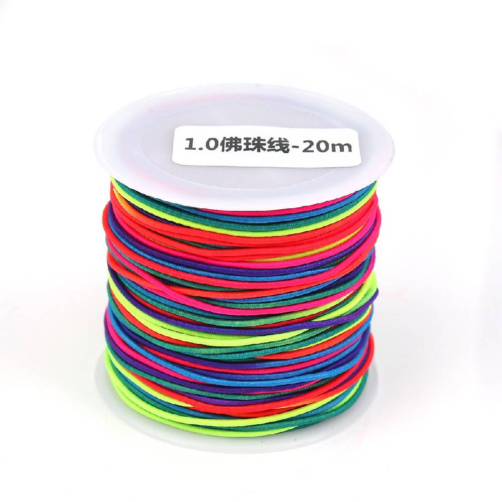 Sadingo Elastikband Regenbogenfarben 1 Rolle 1 mm Stärke Online