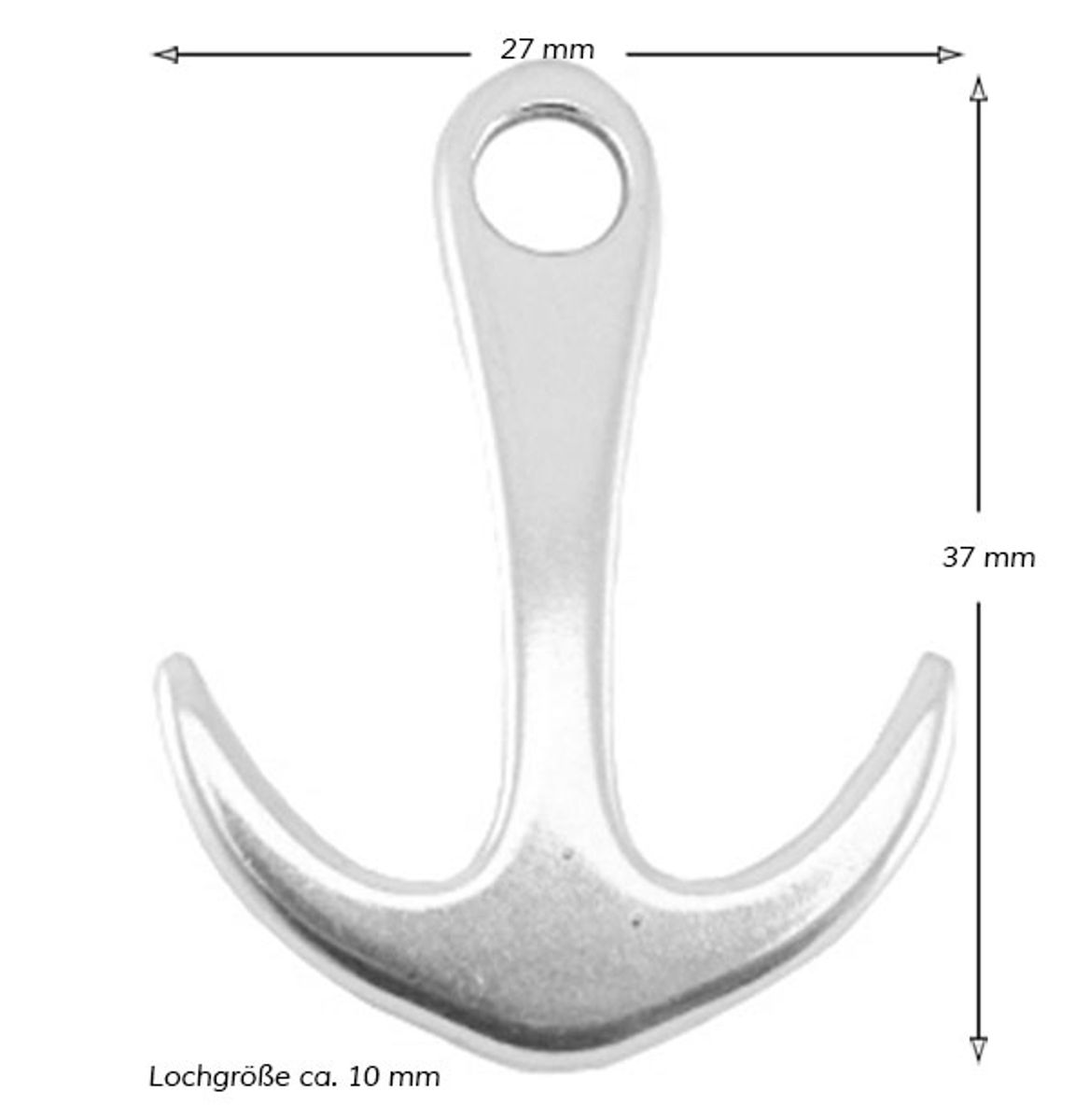 Sadingo Schmuckanhänger Anker - 1 Stück - 35 x 27 mm Verkauf