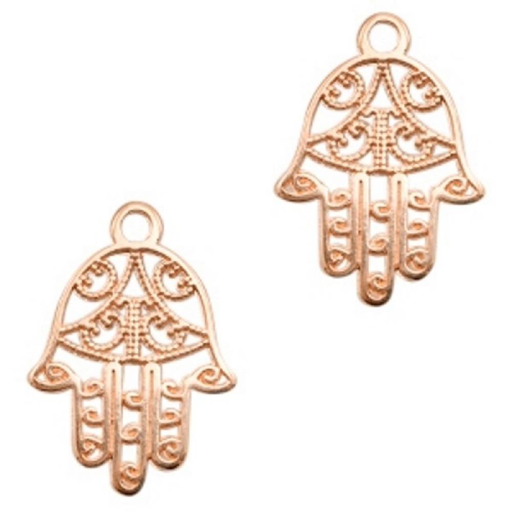 Sadingo Schmuckanhänger Hamsa Hand 16 x 10 mm, 2 Stück im Angebot