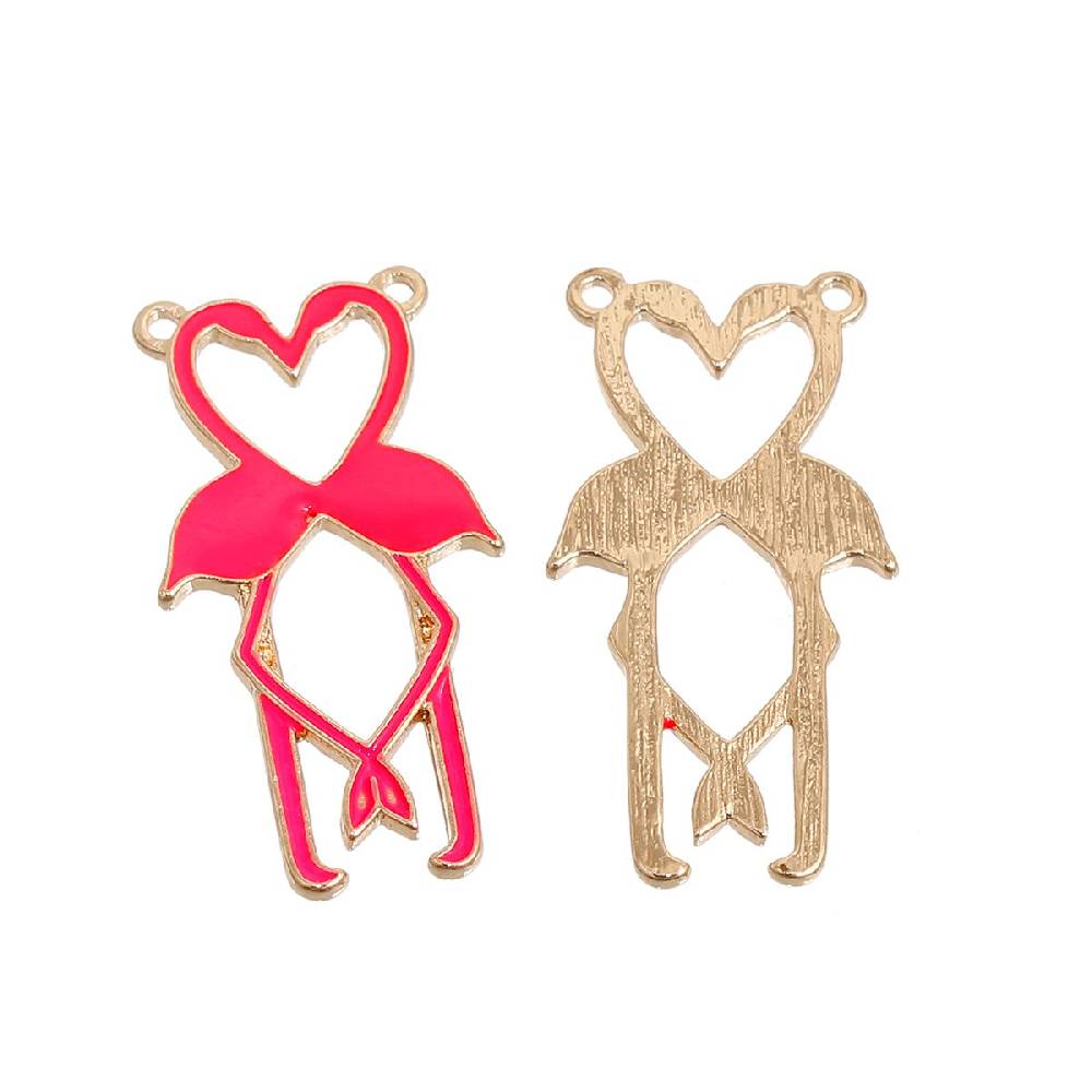 Sadingo Schmuckverbinder Flamingo - 3 Stk. - Neon-Pink Blitzverkäufe
