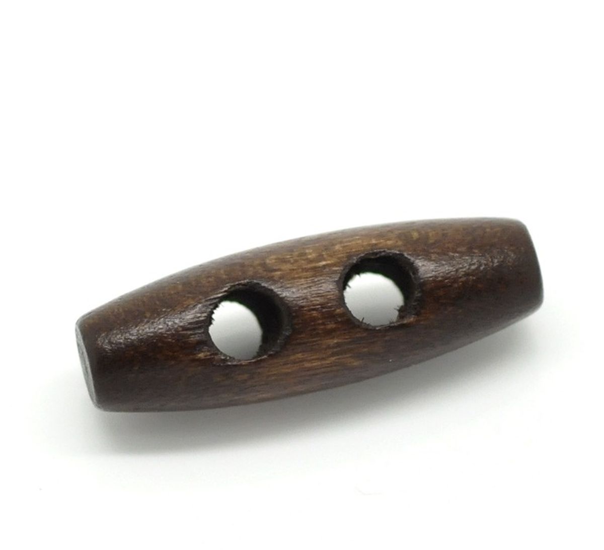 Sadingo Knebelknöpfe - 10 Stk. - 3 x 1 cm - Dunkelbraun Auslauf