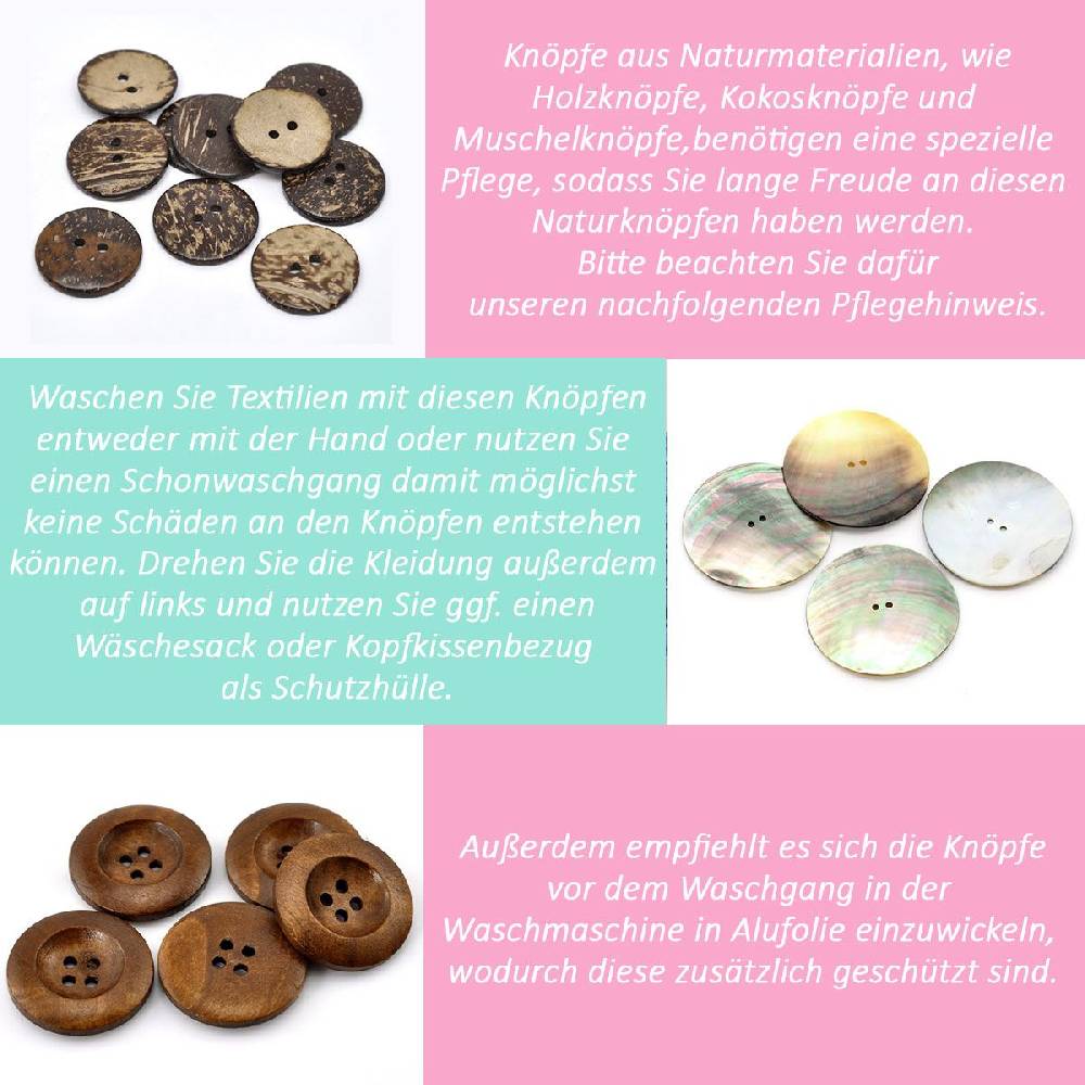 Sadingo Knebelknöpfe - 10 Stk. - 3 x 1 cm - Dunkelbraun Auslauf