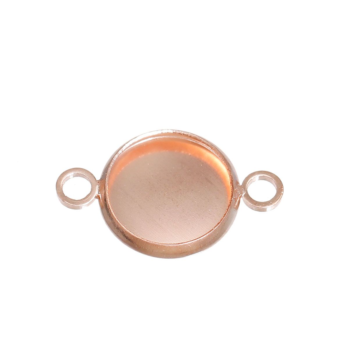 Sadingo Schmuckverbinder Fassung für 10 mm Cabochons | 10 Stkück, 19x12 mm