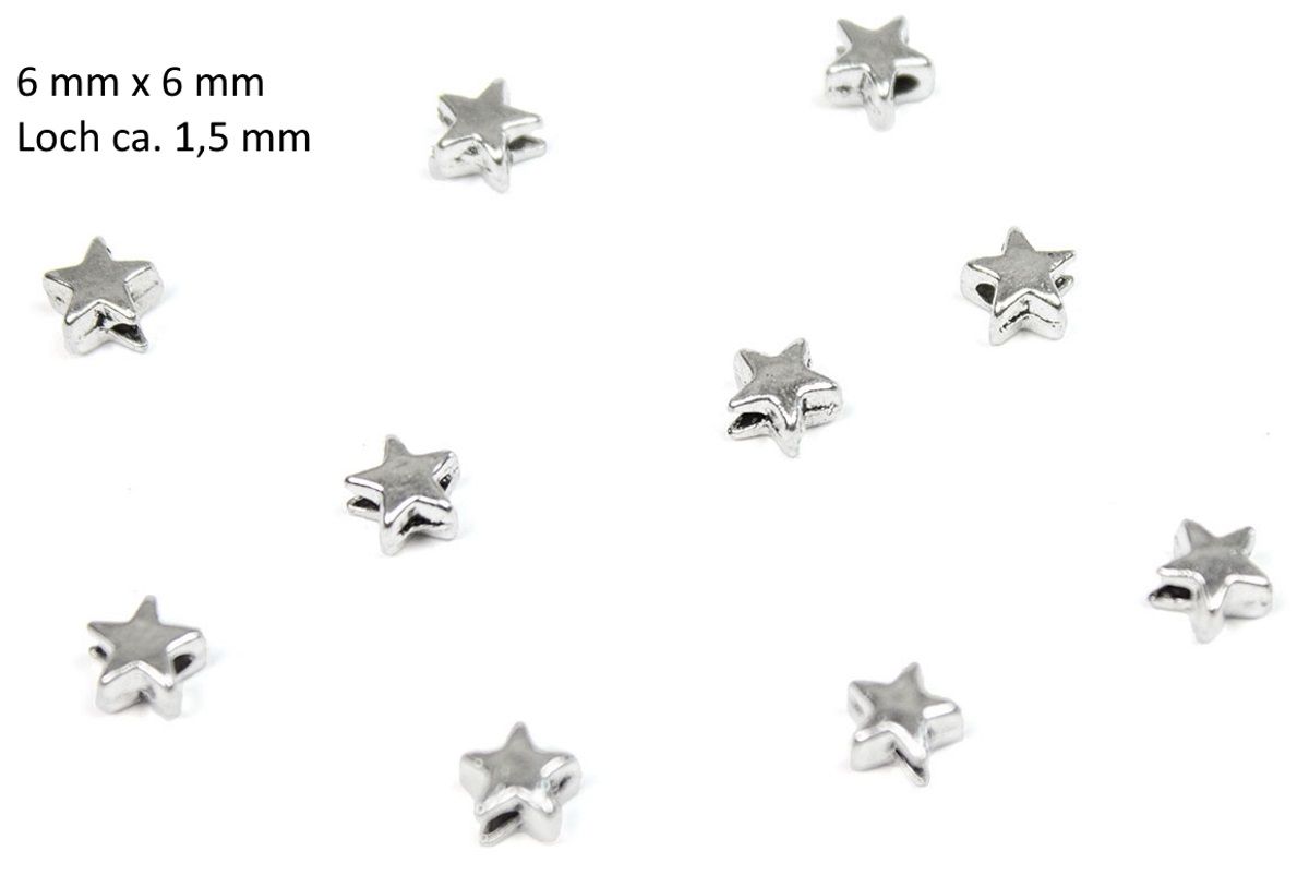Sadingo Metallperlen Sterne | 50 Stk. - 6x6 mm Hotsell