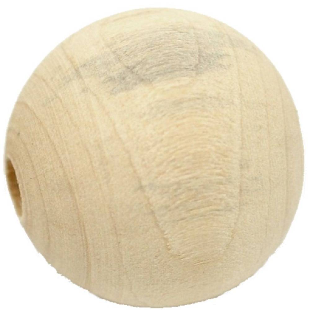 Sadingo Holzperlen natur, 30 Stk. - Ø 2,5 cm Meist gekauft