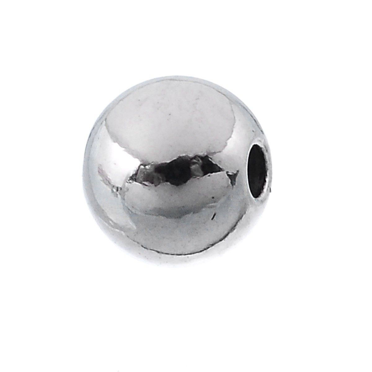 Sadingo Metallperlen in Silber | 4 mm, 50 Stück Blitzverkäufe
