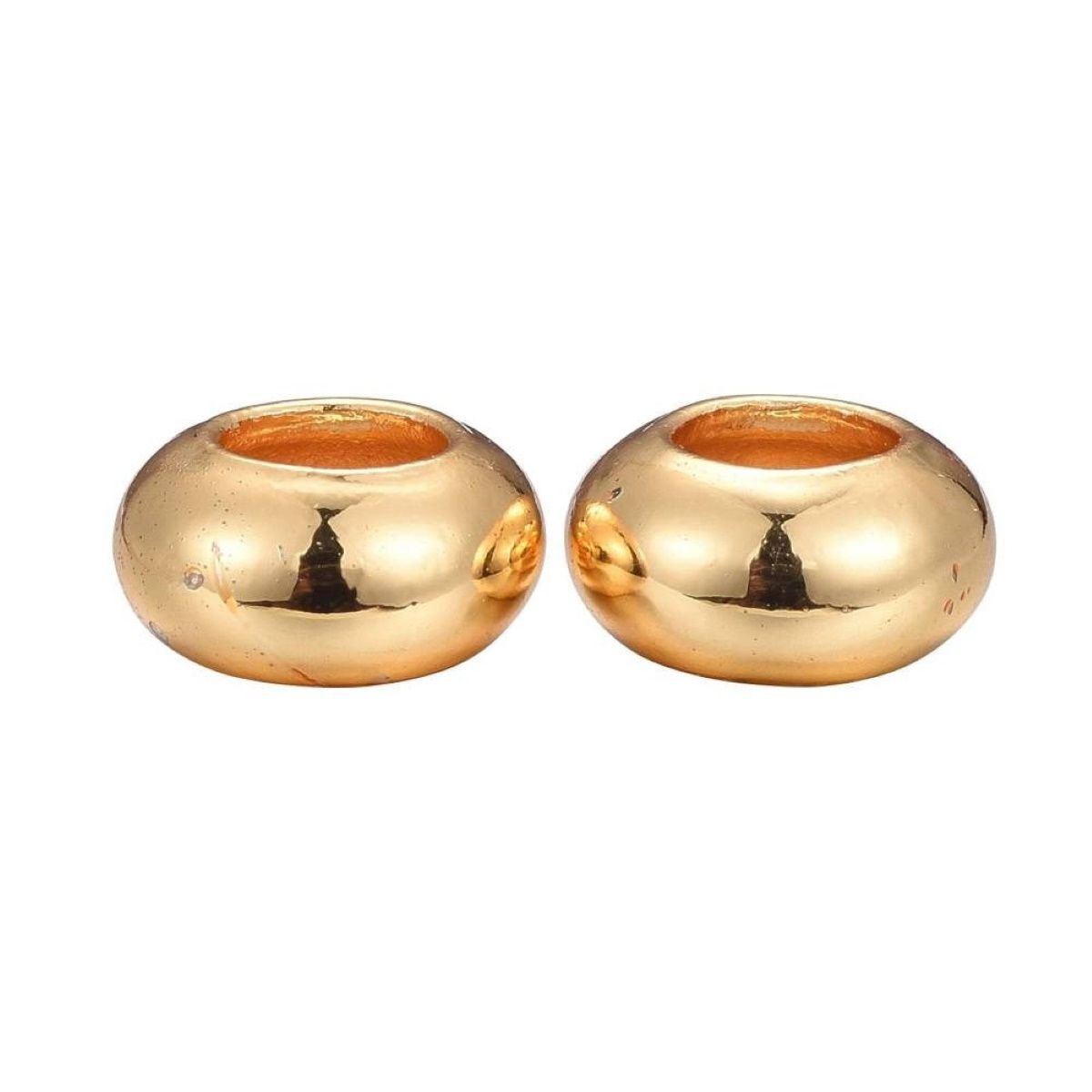 Sadingo Metallperlen Set, 30 Perlen, 3 Farben - Silber, Gold, Rosegold Outlet