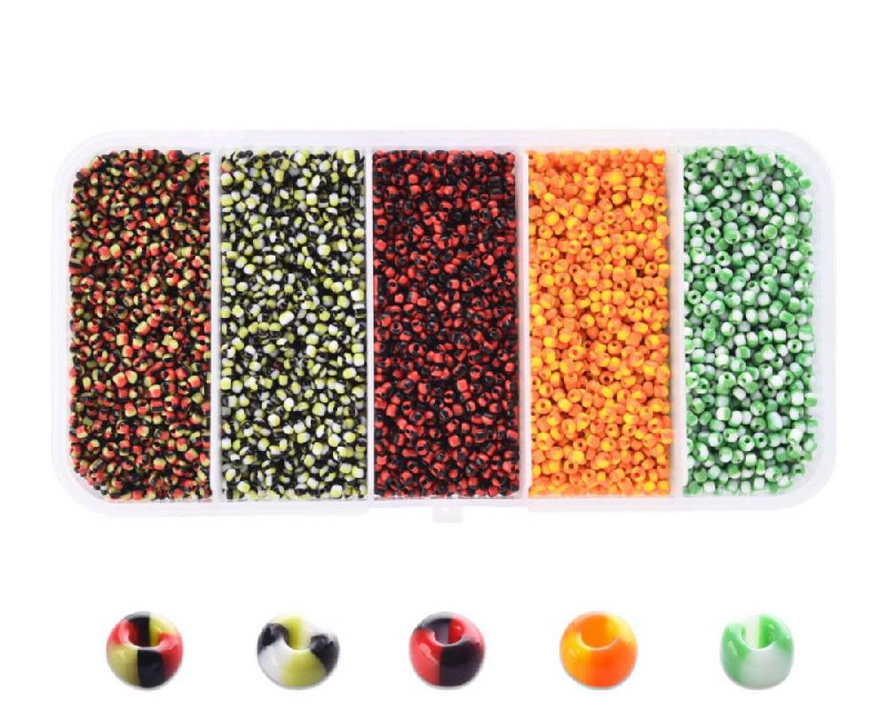 Sadingo Rocaillesperlen | 5 Farben je 16 Gramm, 1-1,5 mm Hotsell