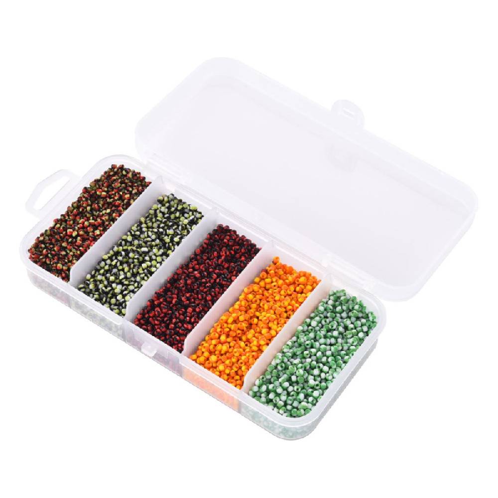 Sadingo Rocaillesperlen | 5 Farben je 16 Gramm, 1-1,5 mm Hotsell
