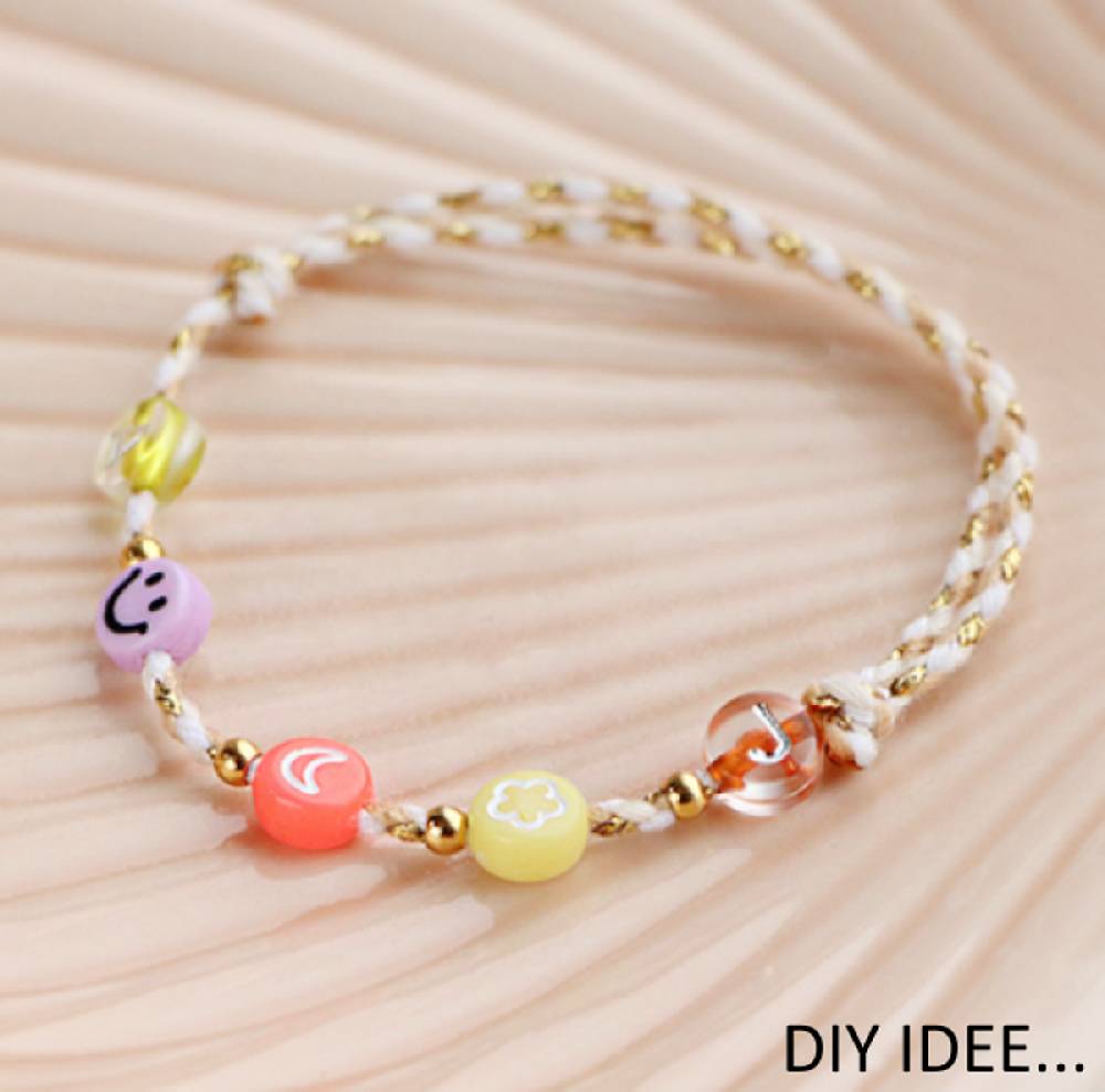 Sadingo Acrylperlen Smiley | 90 Stück, 7mm Günstiger Verkauf