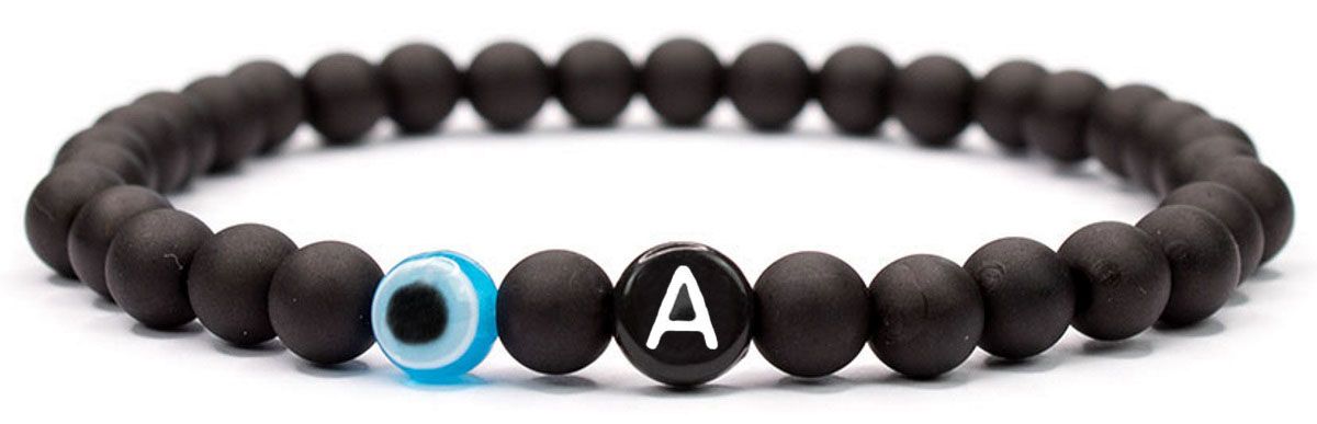 Sadingo Herren Buchstabenarmband Böser Blick, Nazar Auge Online Shopping