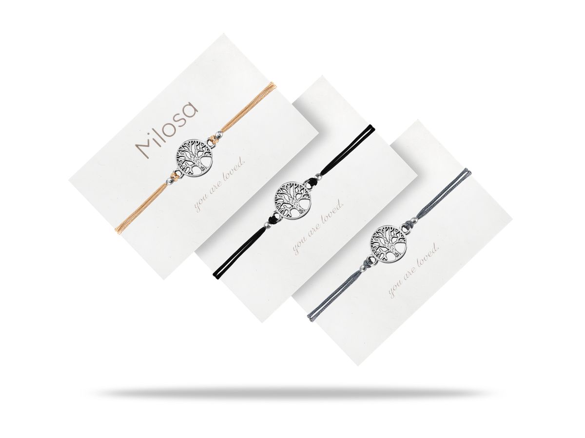 Sadingo Milosa Lebensbaum Armband Damen (verstellbar) Black Friday
