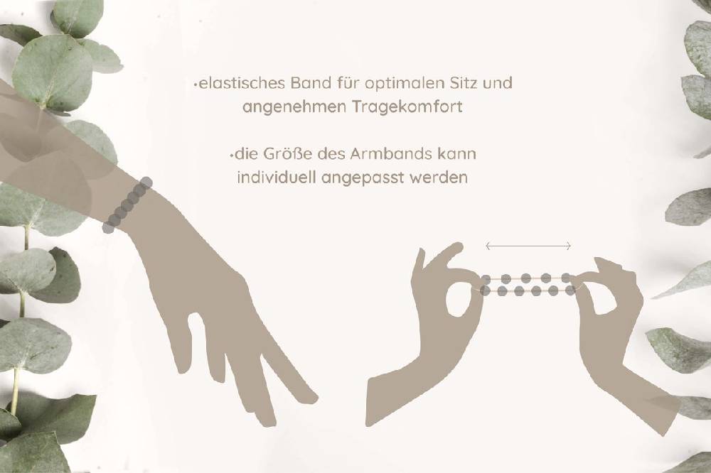Sadingo Partnerarmband Set "ISLAND" aus schwarzen Natursteinperlen Weihnachtsangebot
