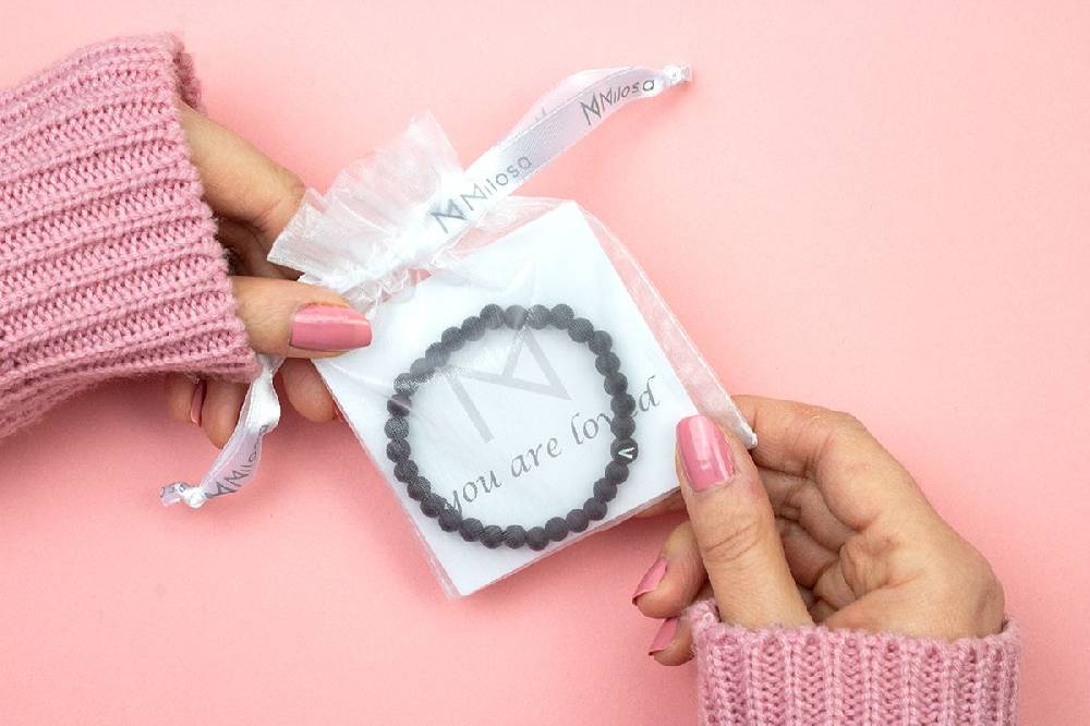 Sadingo Partnerarmband mit Buchstaben und Achat Perlen Heißer Verkauf