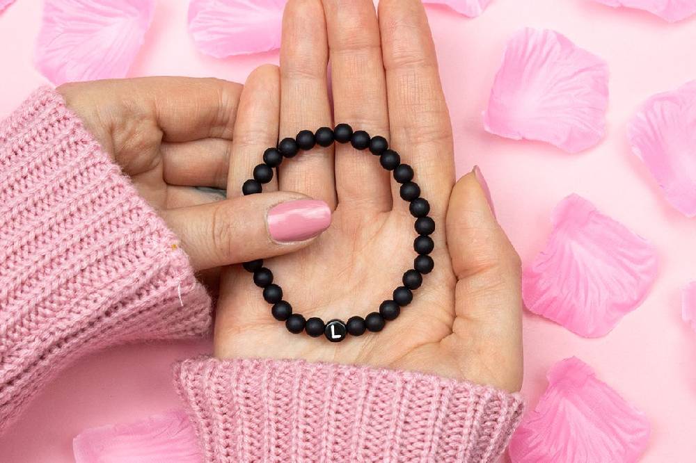 Sadingo Partnerarmband mit Buchstaben und Achat Perlen Heißer Verkauf