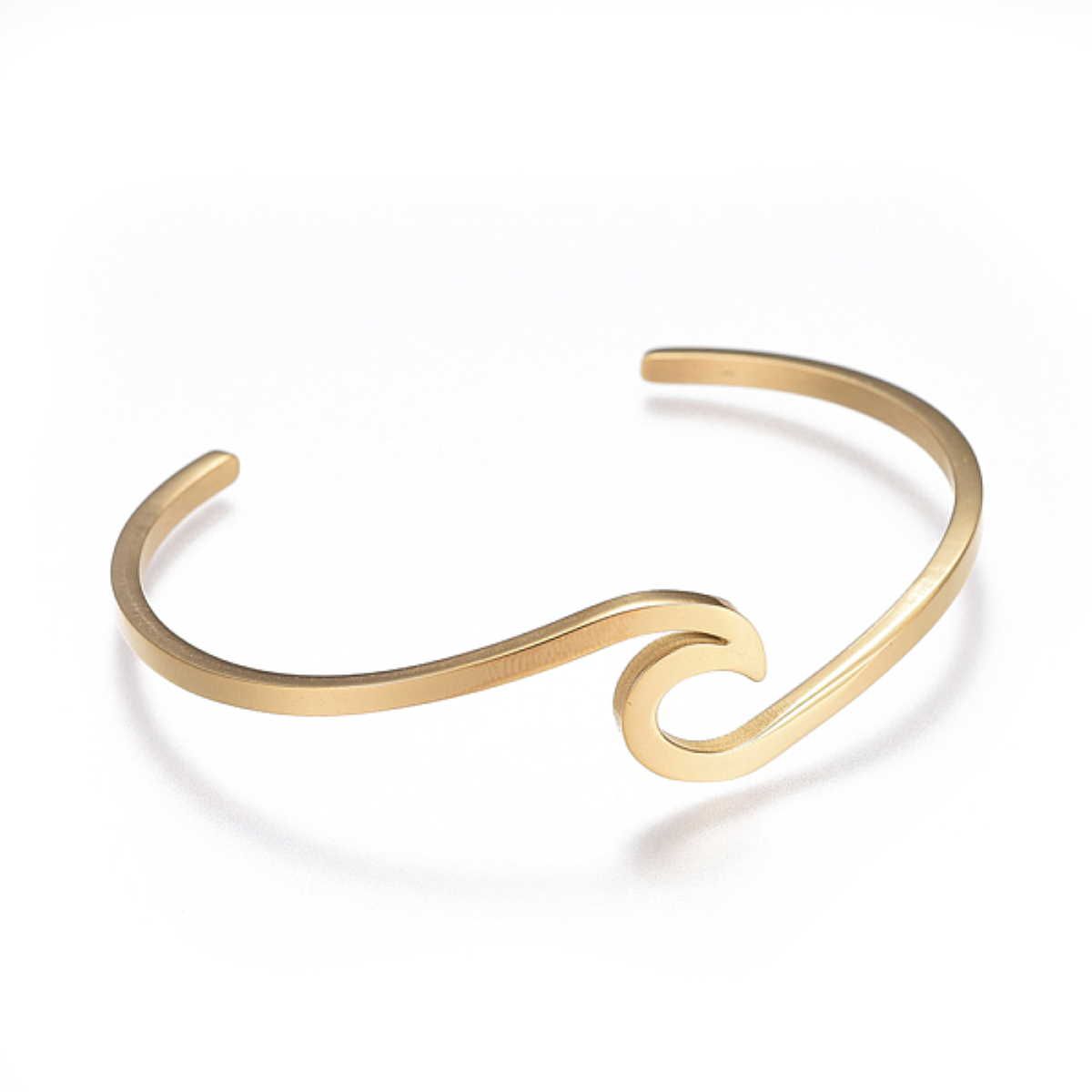 Sadingo Armreif Wave Edelstahl, Farbe wählbar Top Angebot