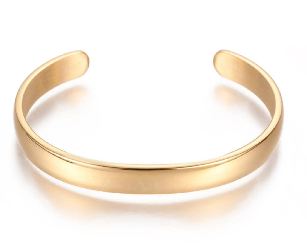 Sadingo Armreif Edelstahl, gold oder silber wählbar Neueste Mode