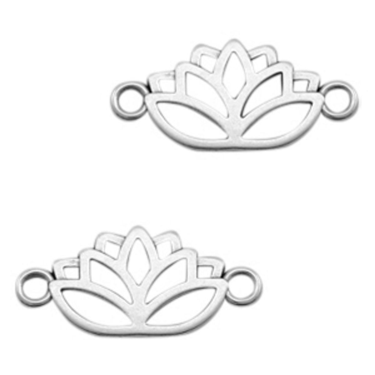 Sadingo Schmuckverbinder Lotusblume | 27x13 mm Räumungsverkauf