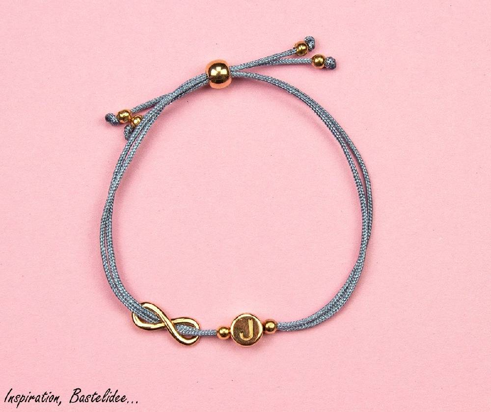 Sadingo Buchstabenperlen rosegold, DQ Metall, 7 mm rund Wochenangebot