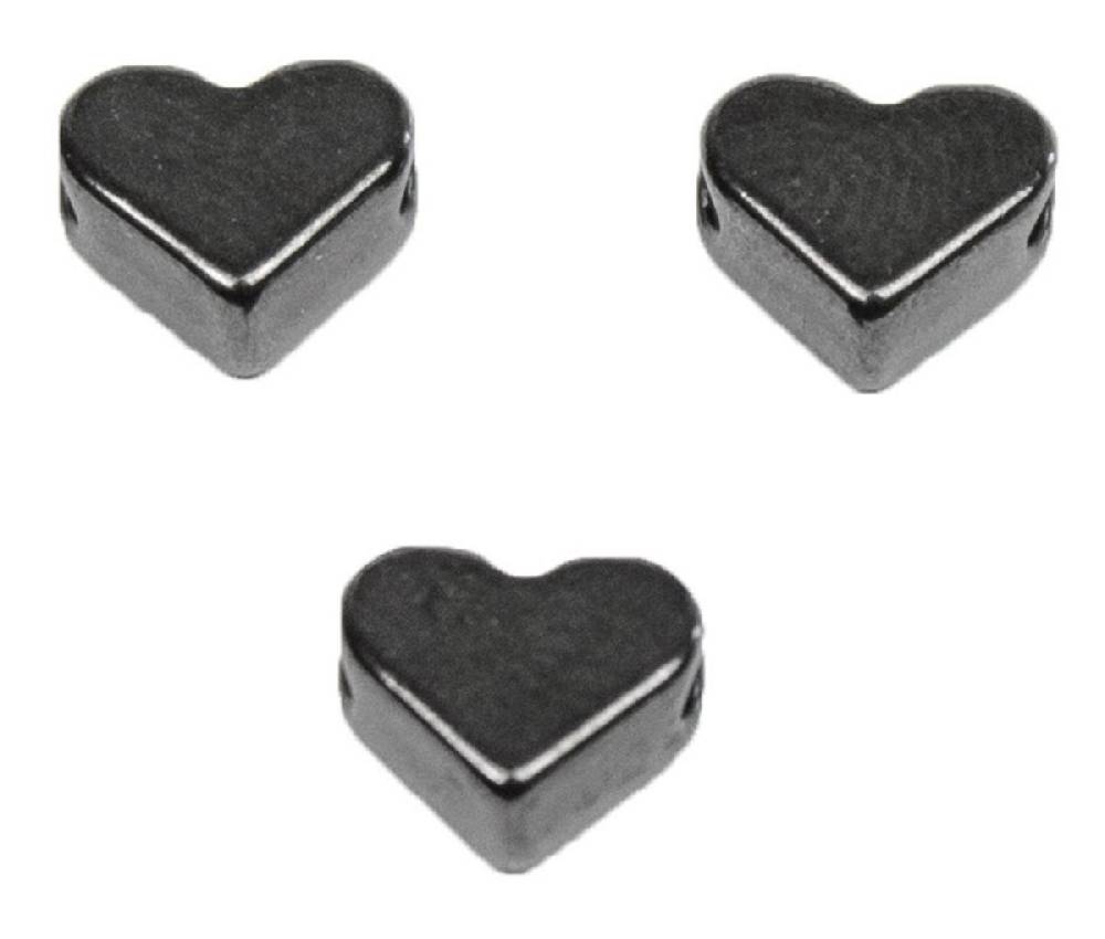 Sadingo Metallperlen | 15 Stück, 6mm, Herzperlen aus DQ Metall Neueste Stile