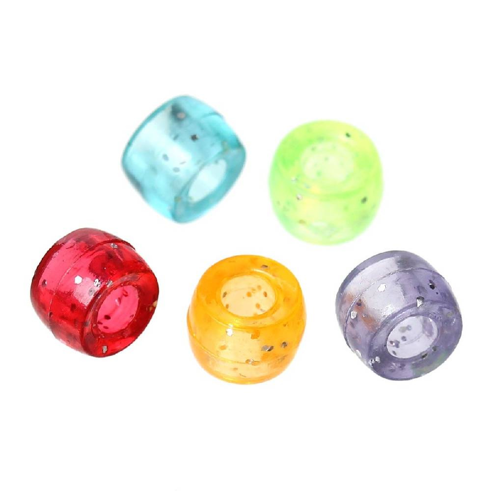 Sadingo Acrylperlen mit Glitzer | 1000 Stück, 6mm Riesige Rabatte