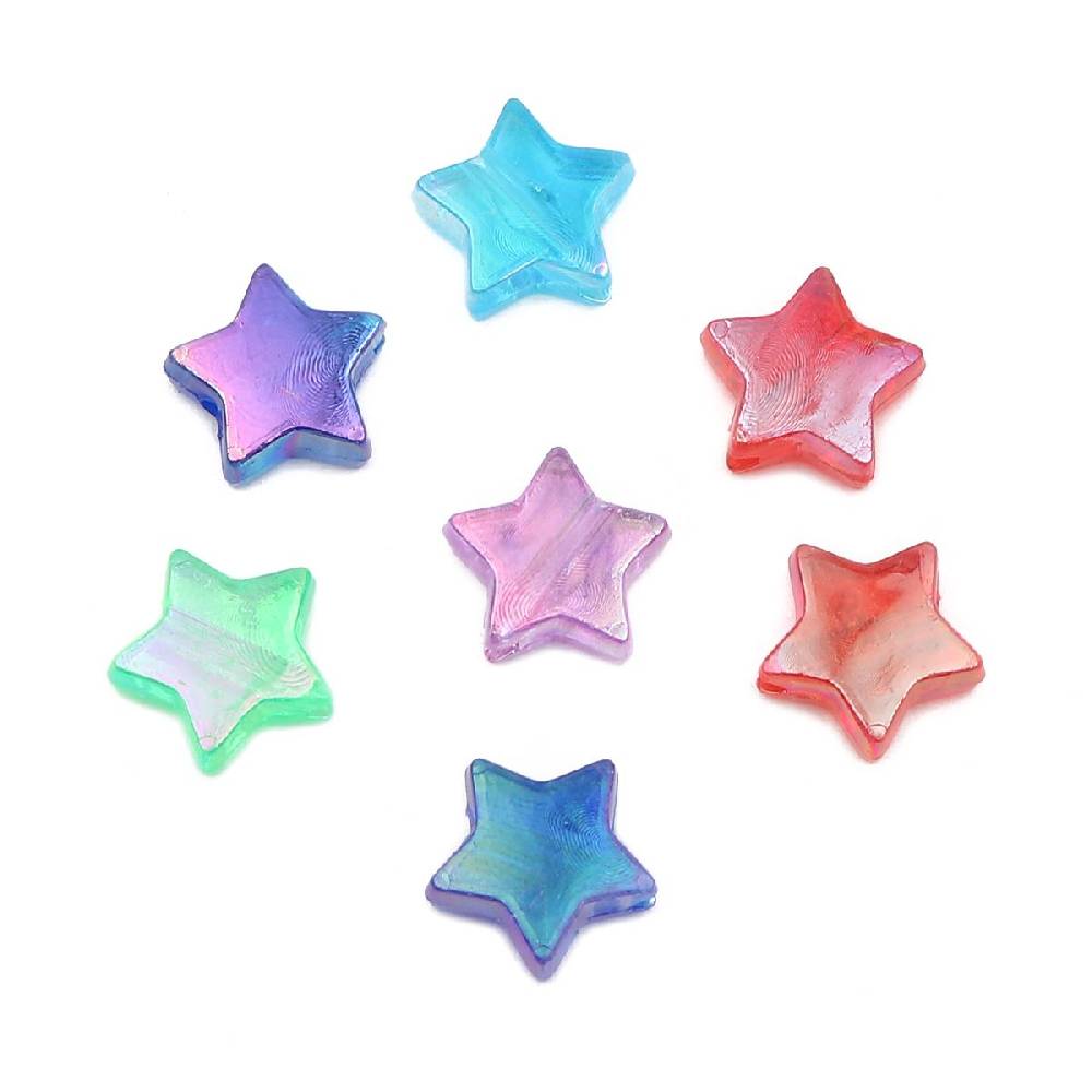 Sadingo Acrylperlen Sterne | 300 Stück, 11mm 50% Rabatt mit kostenlosem Versand