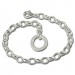 ﻿Silberdream SilberDream Armband mit Plakette 925 Silber Charm Bettelarmband 18cm FC0701