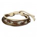 Silberdream SilberDream Lederarmband metallic braun Surferarmband Armband LA1237F