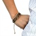 Silberdream SilberDream Lederarmband metallic braun Surferarmband Armband LA1237F Auslauf