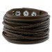 Silberdream SilberDream Lederarmband dunkelbraun Herren Leder Armband LAP010B