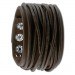 Silberdream SilberDream Lederarmband dunkelbraun Herren Leder Armband LAP010B zollfrei