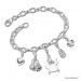 Silberdream SilberDream 925 Sterling Silber Charm Bettelarmband 20cm FC0103 Schlussverkauf