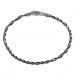 Silberdream SilberDream Armband Fantasie gedreht schwarz 925 Silber Damen SDA2049S